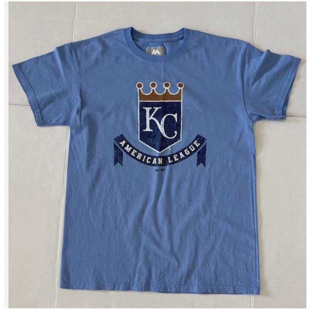 Majestic Men's Kansas City Royals Blue Shirt Sleeve T-Shirt Medium